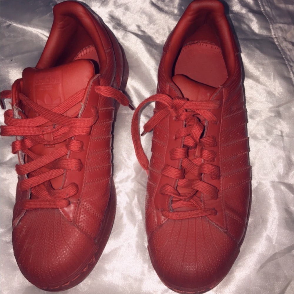 Red Adidas Superstar